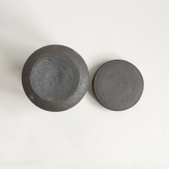 Grog Ceramic Brown Cylindrical Lidded Trinket Caddy Canister Jar Art Pottery - Picture 6 of 7